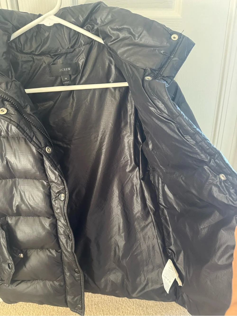 J. Crew Black Quilted Puffer Jacket